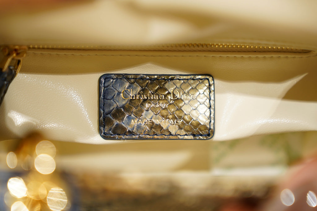 Dior | Lady Dior (Small) – Python – Multicolor – Gold Hardware