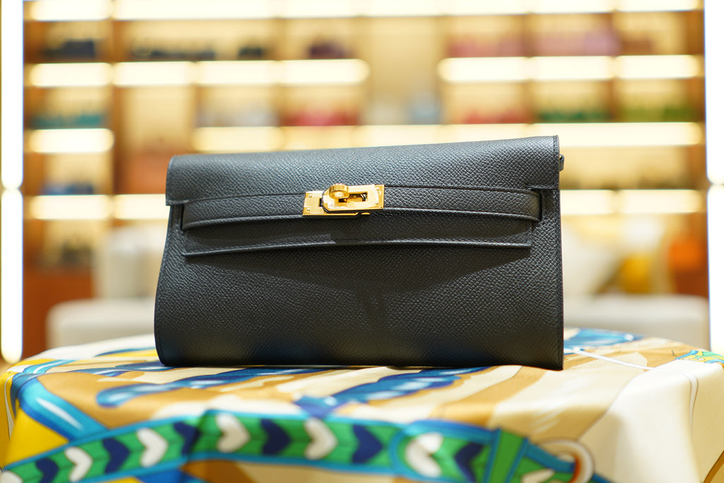 Hermes | Kelly To Go Wallet – Epsom – Black – Gold Hardware