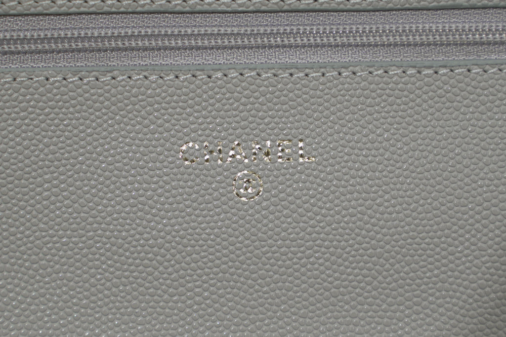 Chanel | Wallet on Chain – Caviar – Grey – Gold Hardware