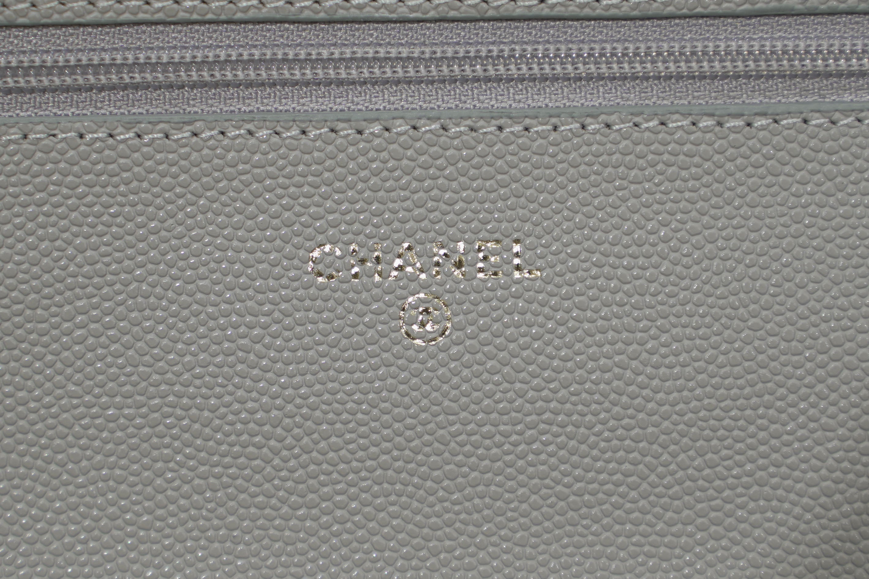 Chanel | Wallet on Chain – Caviar – Grey – Gold Hardware