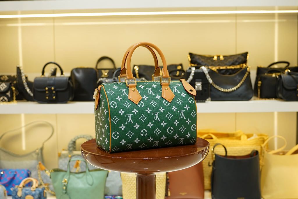 Louis Vuitton | Speedy – Canvas – Green – Gold Hardware