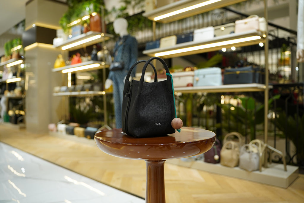 Loro Piana | Bale Bag (Small) – Leather – Black – Silver Hardware