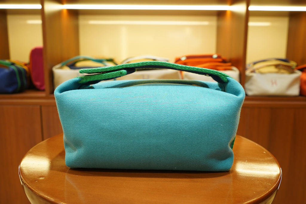 Hermes | Bride a Brac Small – Canvas – Blue – Green Hardware