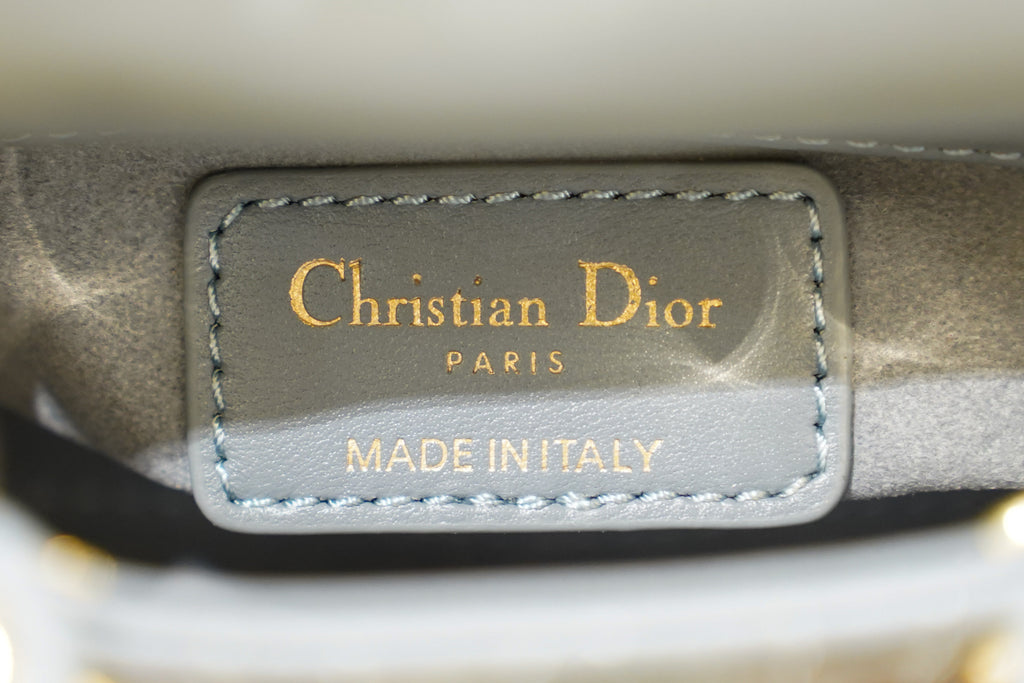 Dior | Lady Dior – Lammleder – Grau – Goldene Hardware