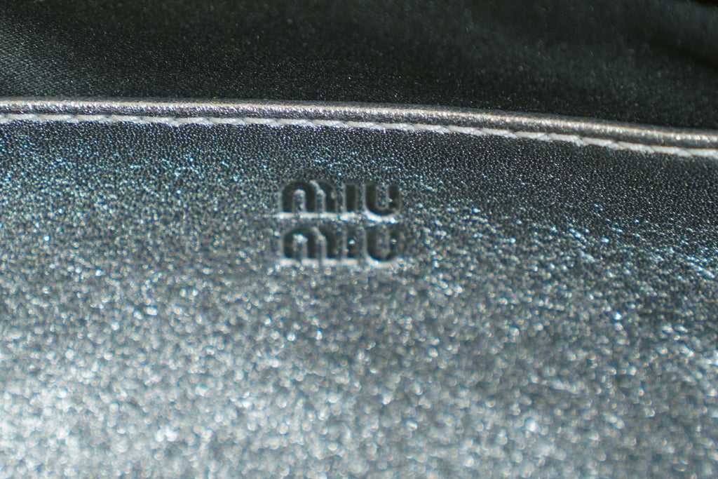Miu Miu | Arcadie (Mini) – Nappa Leather – Silver – Silver Hardware