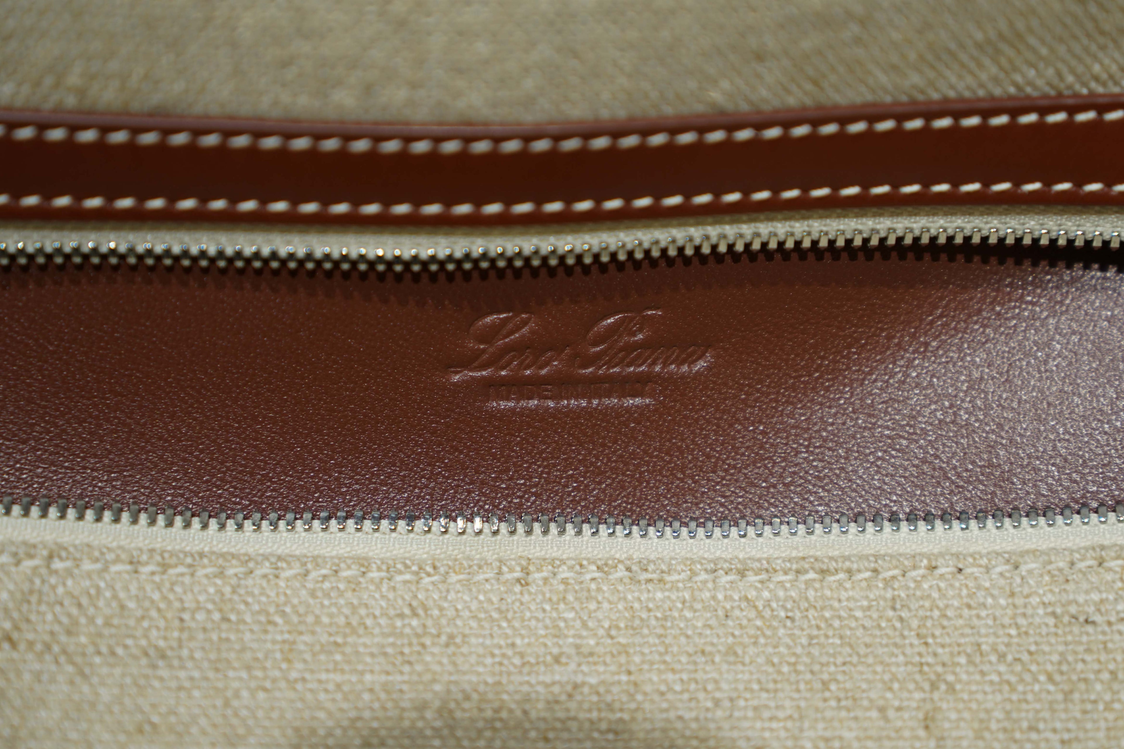 Loro Piana | Extra Bag L27 – Canvas – Beige – Gold Hardware