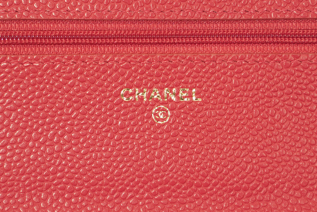 Chanel | Wallet on Chain – Caviar – Red – Gold Hardware