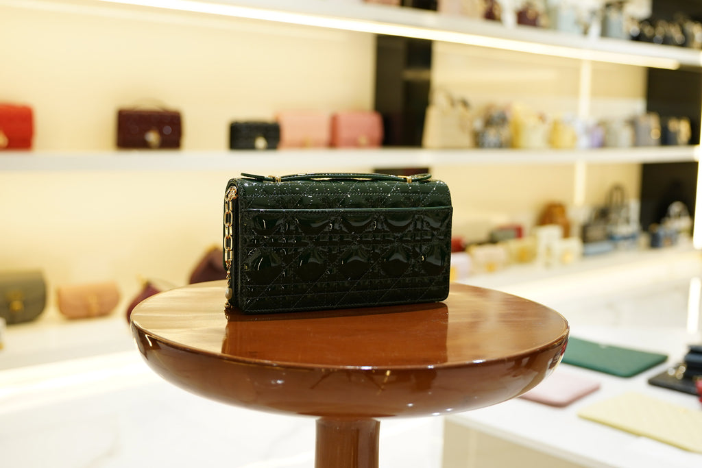 Dior | My Dior Mini Bag – Patent Leather – Green – Gold Hardware