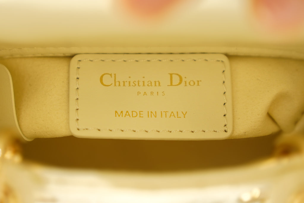 Dior | Lady Dior (Mini) – Lambskin – Cream – Gold Hardware