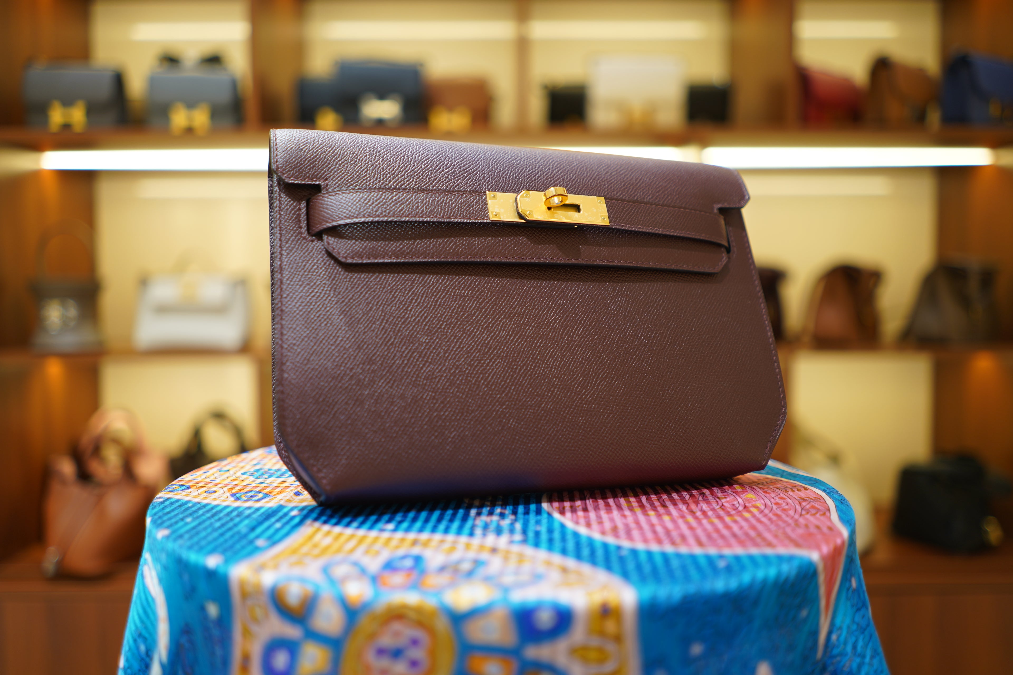 Hermes | Kelly Depeches 25 – Epsom – Brown – Gold Hardware