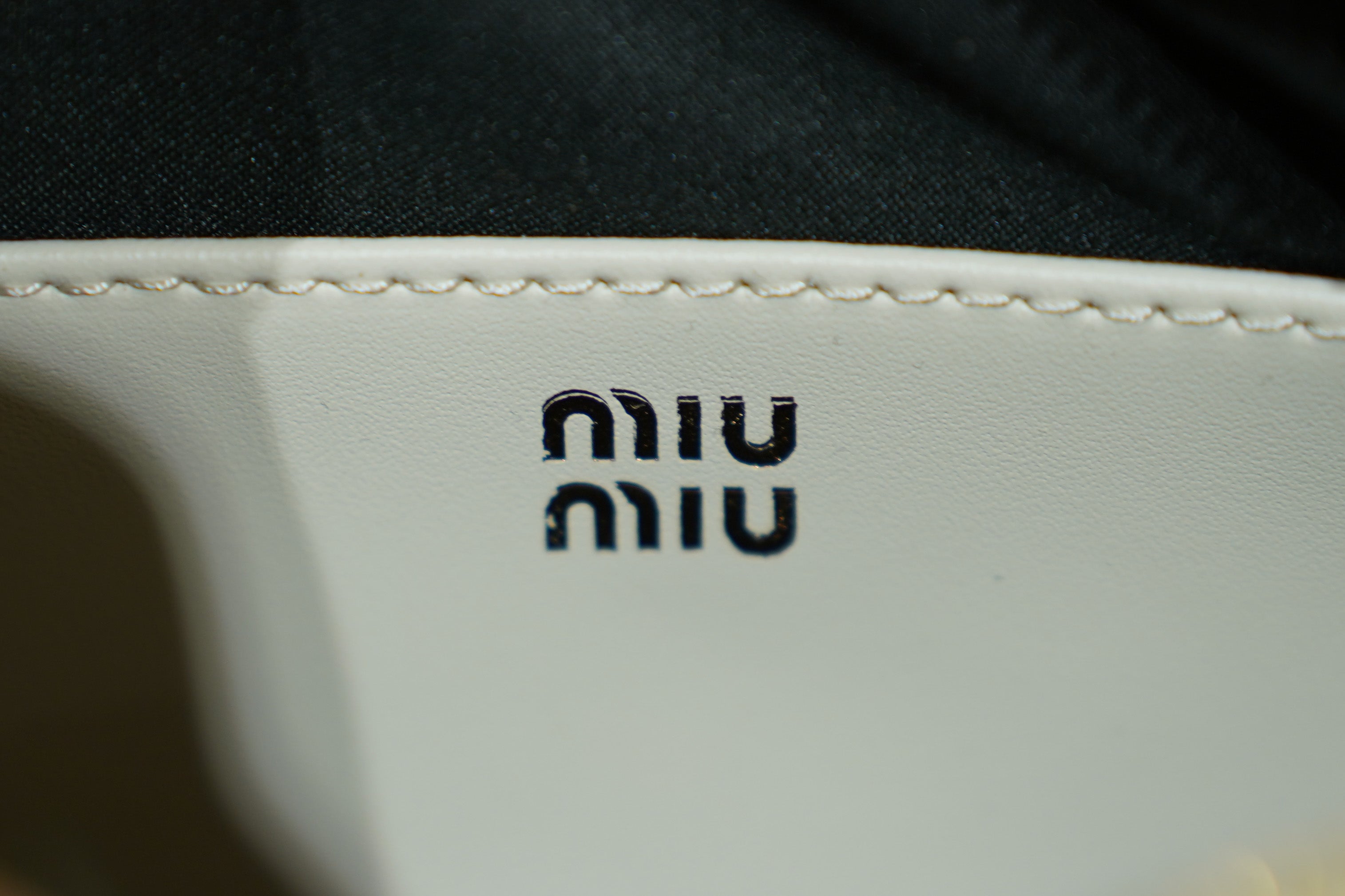 Miu Miu | Arcadie (Mini) – Leather – Ivory – Gold Hardware