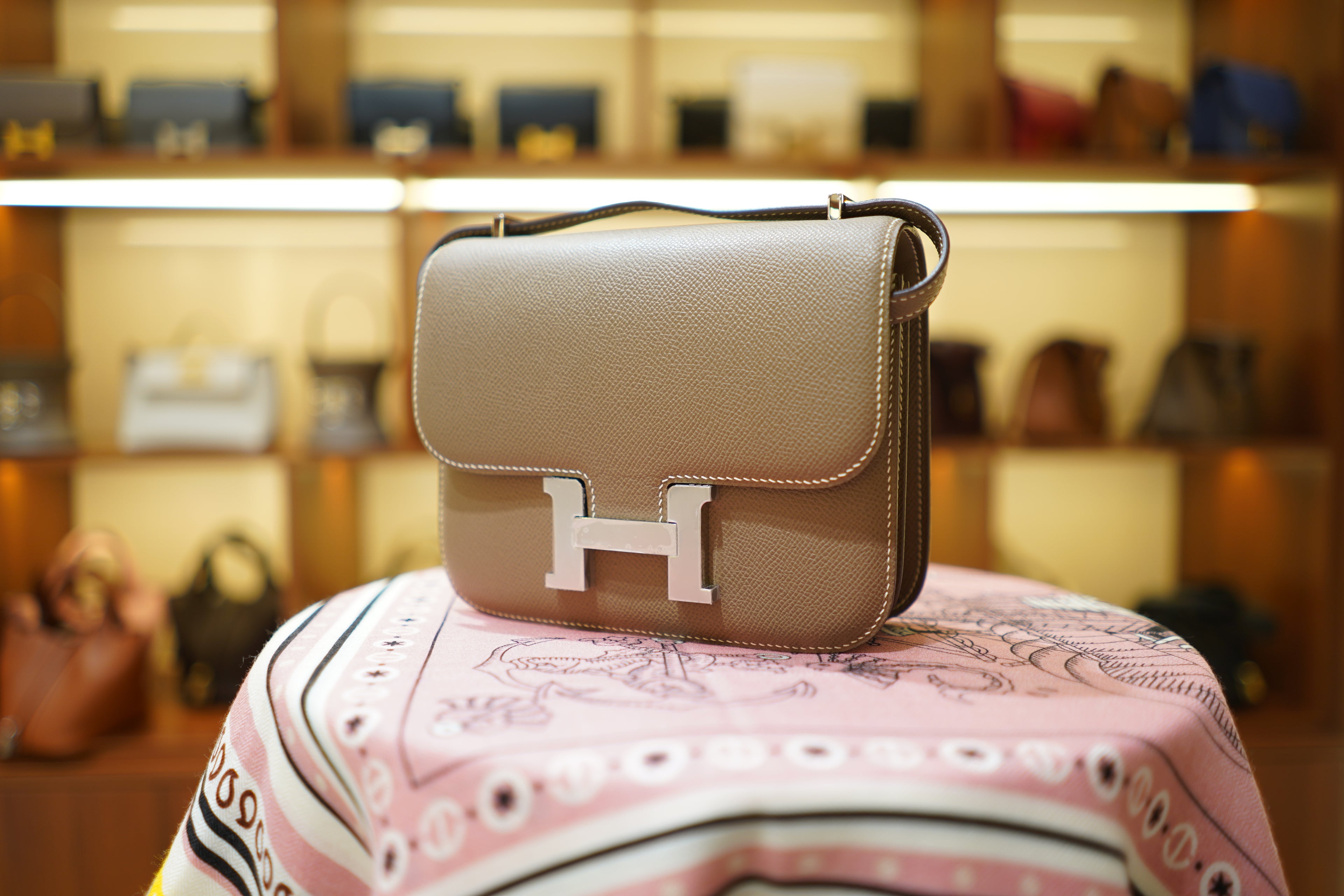 Hermes | Constance – Epsom – Beige – Silver Hardware
