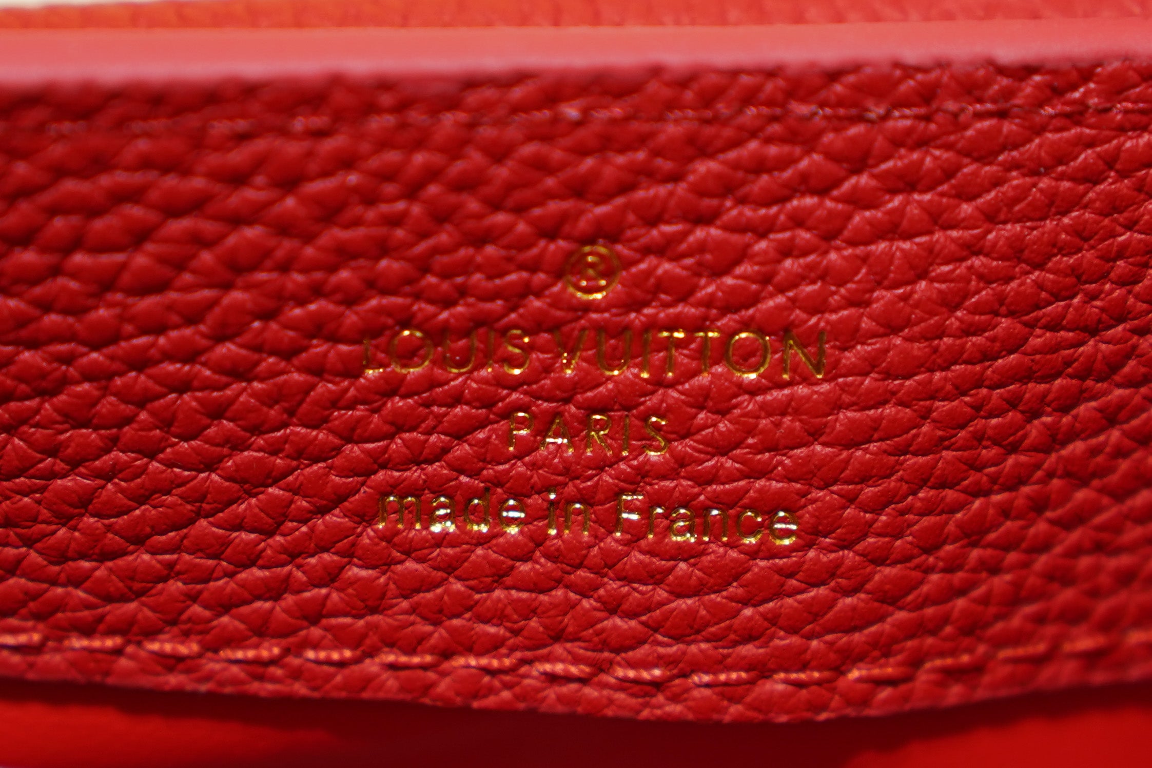 Louis Vuitton | Capucines Medium – Leather – Red – Gold Hardware