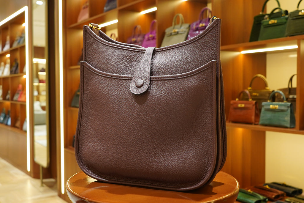 Hermes | Evelyne – Epsom – Brown – Gold Hardware