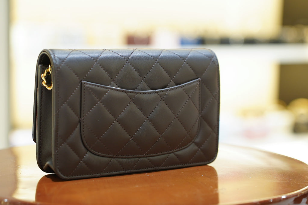 Chanel | Wallet on Chain – Lambskin – Brown – Gold Hardware