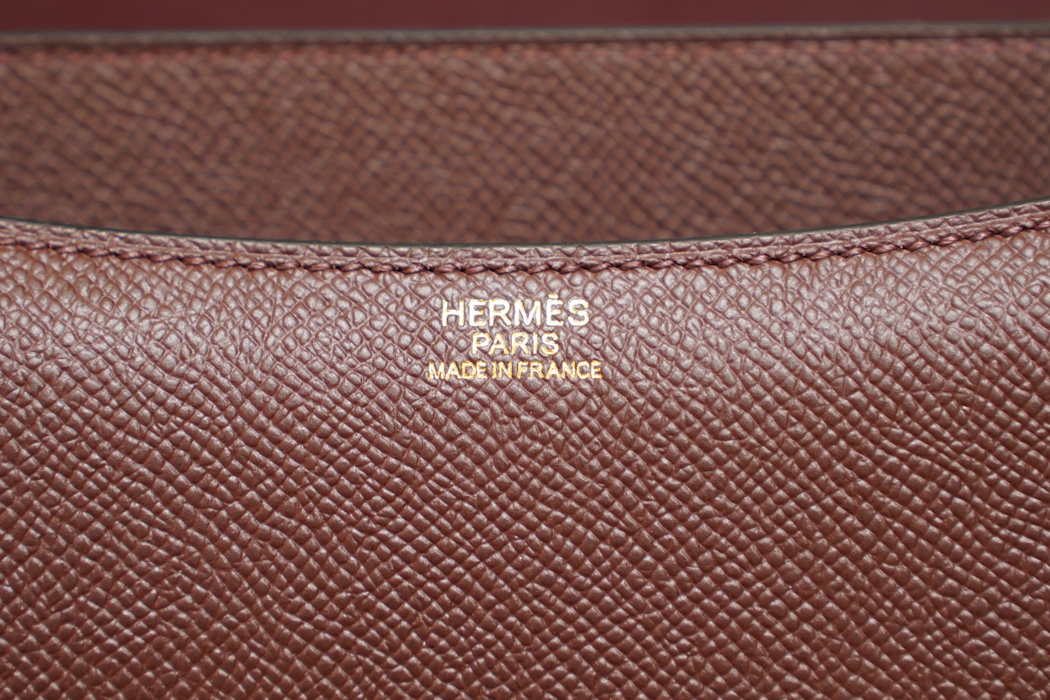 Hermes | Constance – Epsom – Burgundy – Gold Hardware