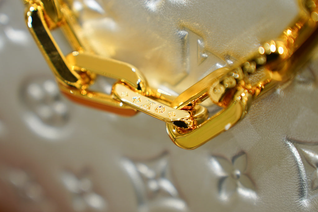 Louis Vuitton | Coussin Medium – Leather – Cream – Gold Hardware