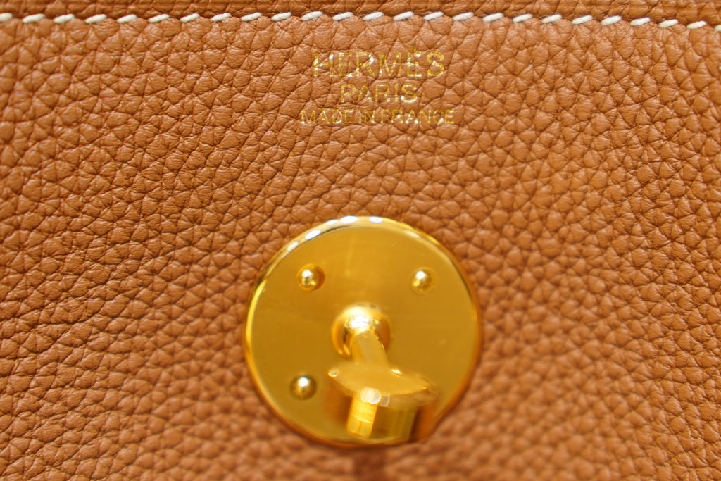 Hermes | Lindy Large – Togo – Tan – Gold Hardware