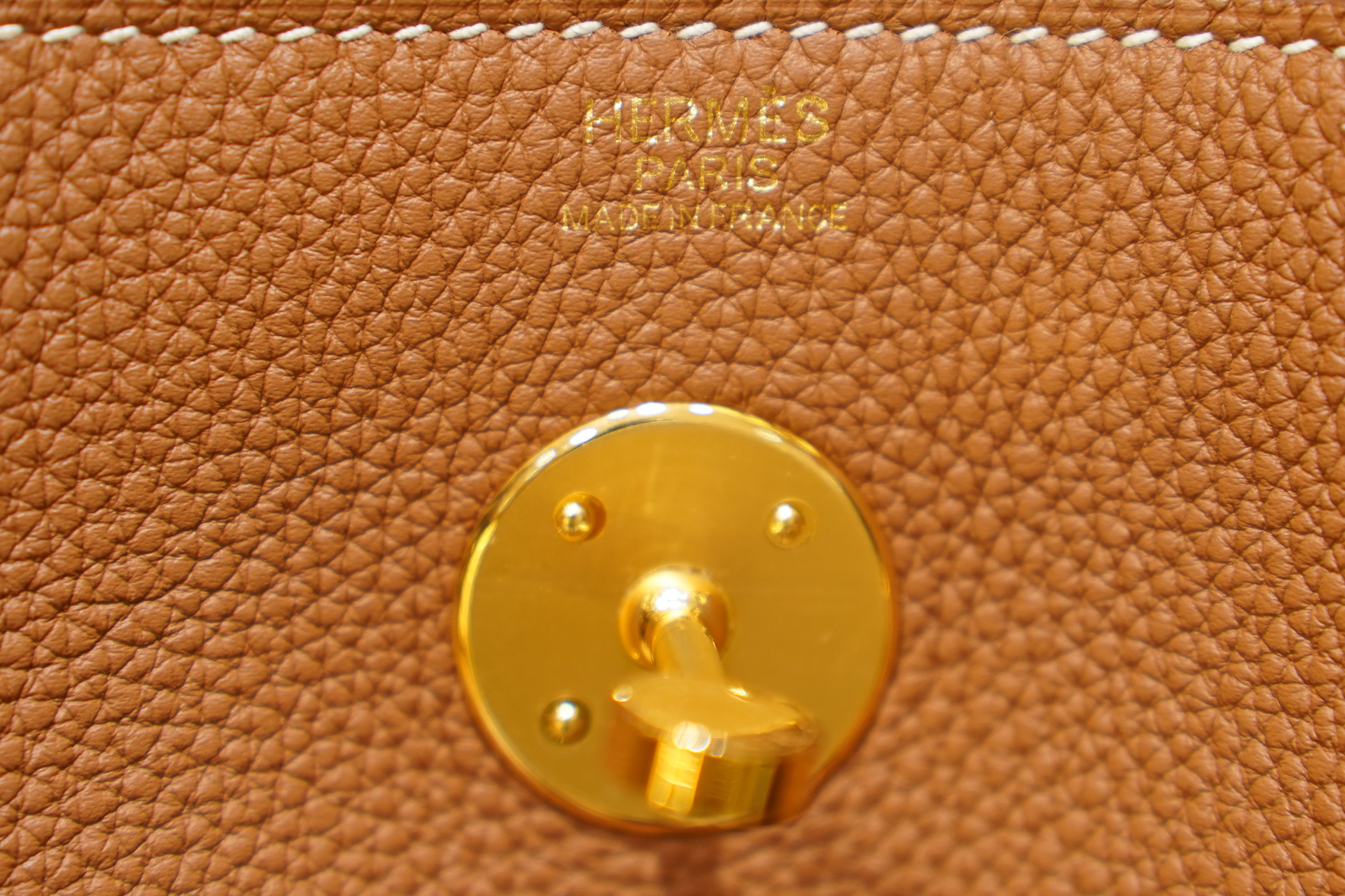 Hermes | Lindy Large – Togo – Tan – Gold Hardware