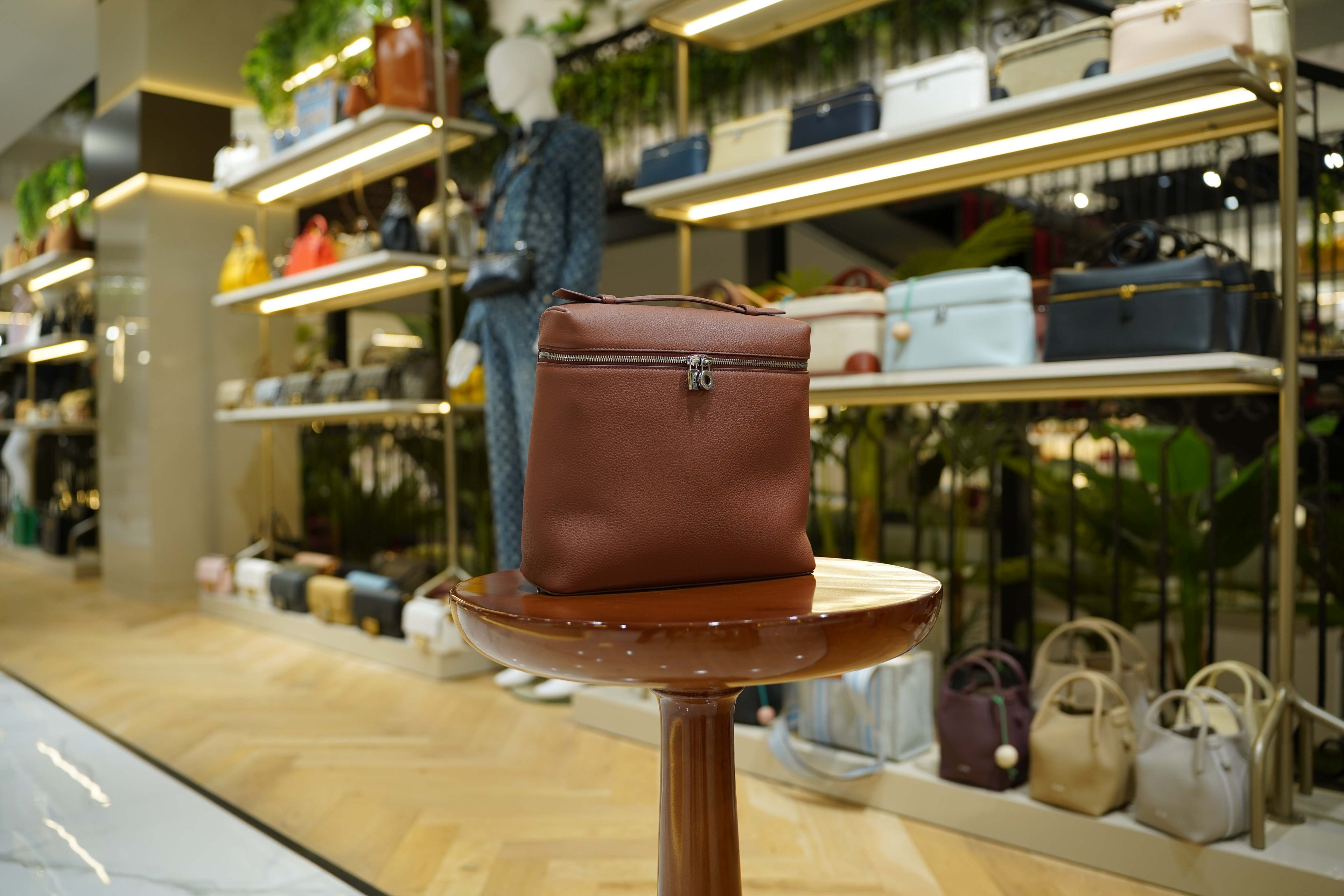 Loro Piana | Extra-Pocket-Backpack-L23.5 – Leather – Brown – Silver Hardware
