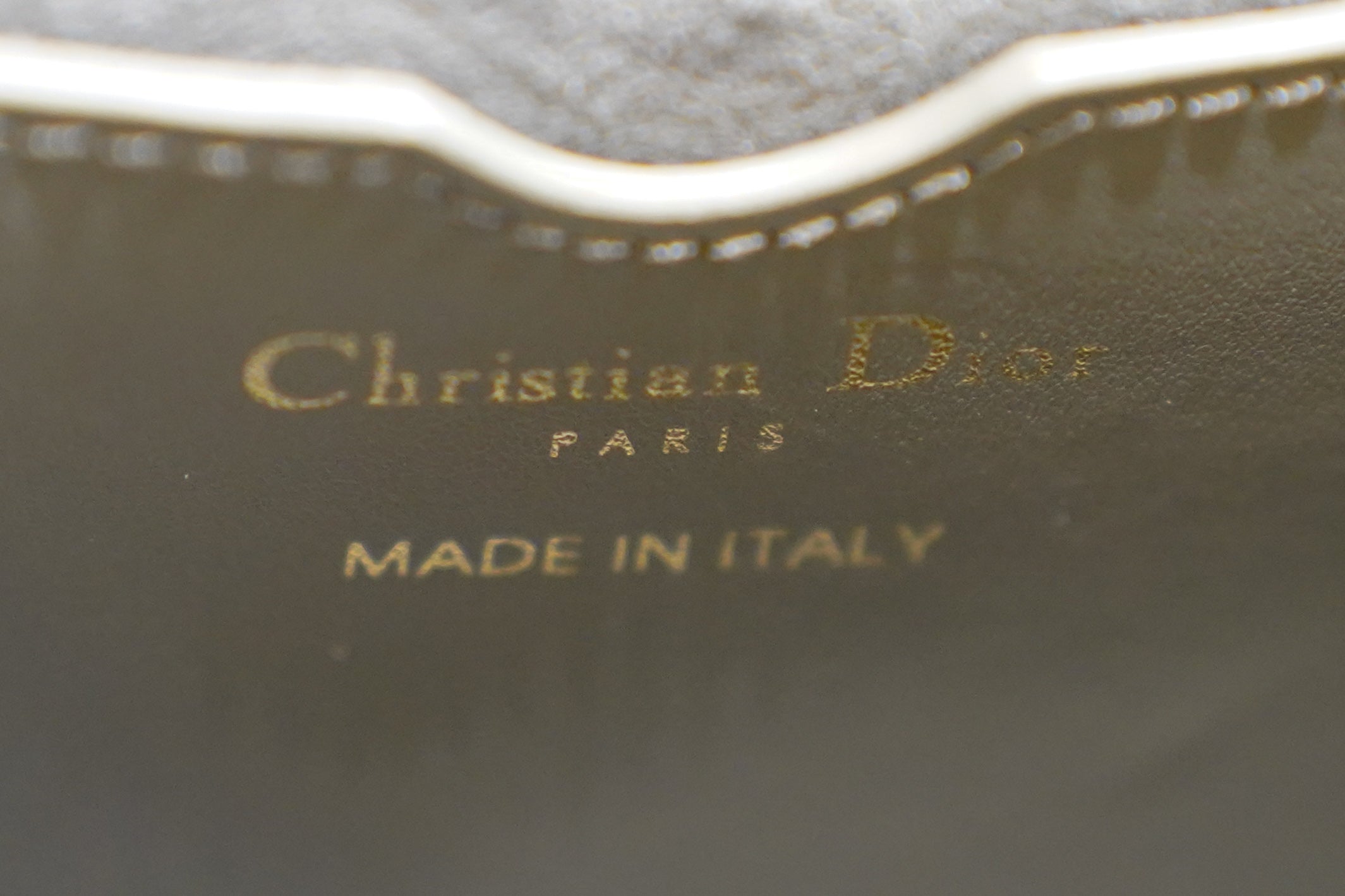 Dior | Bobby – Leather – Gray – Gold Hardware