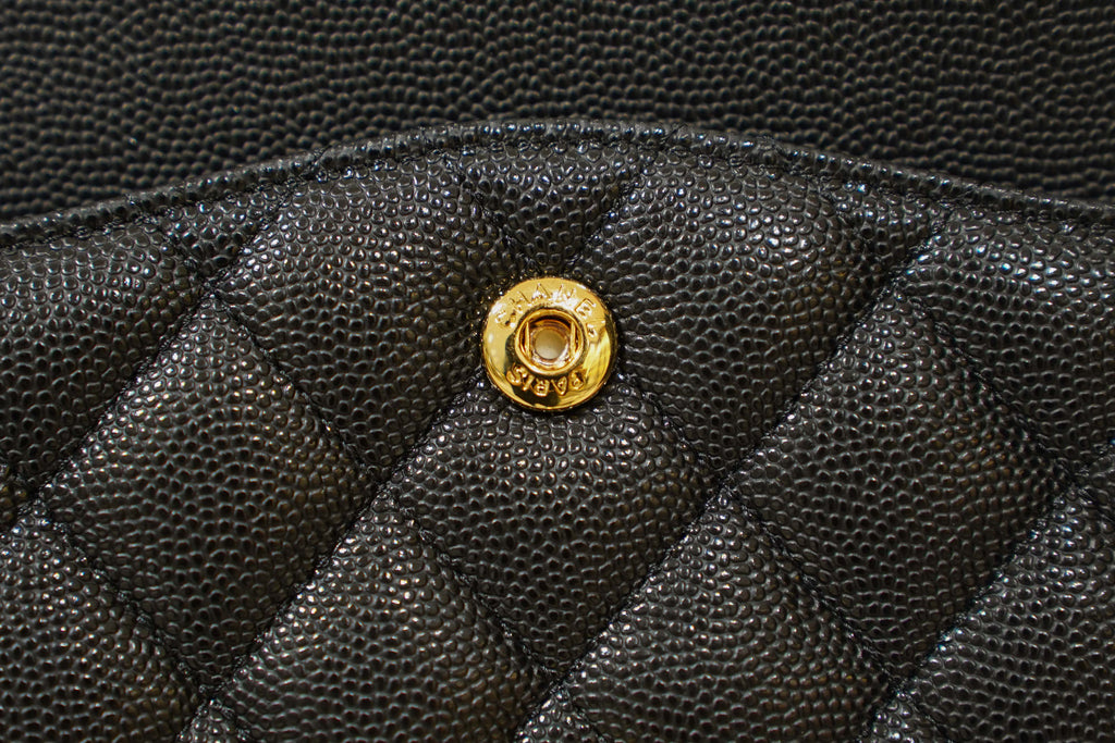 Chanel | Classic Flap Bag – Medium – Leather – Black – Gold Hardware