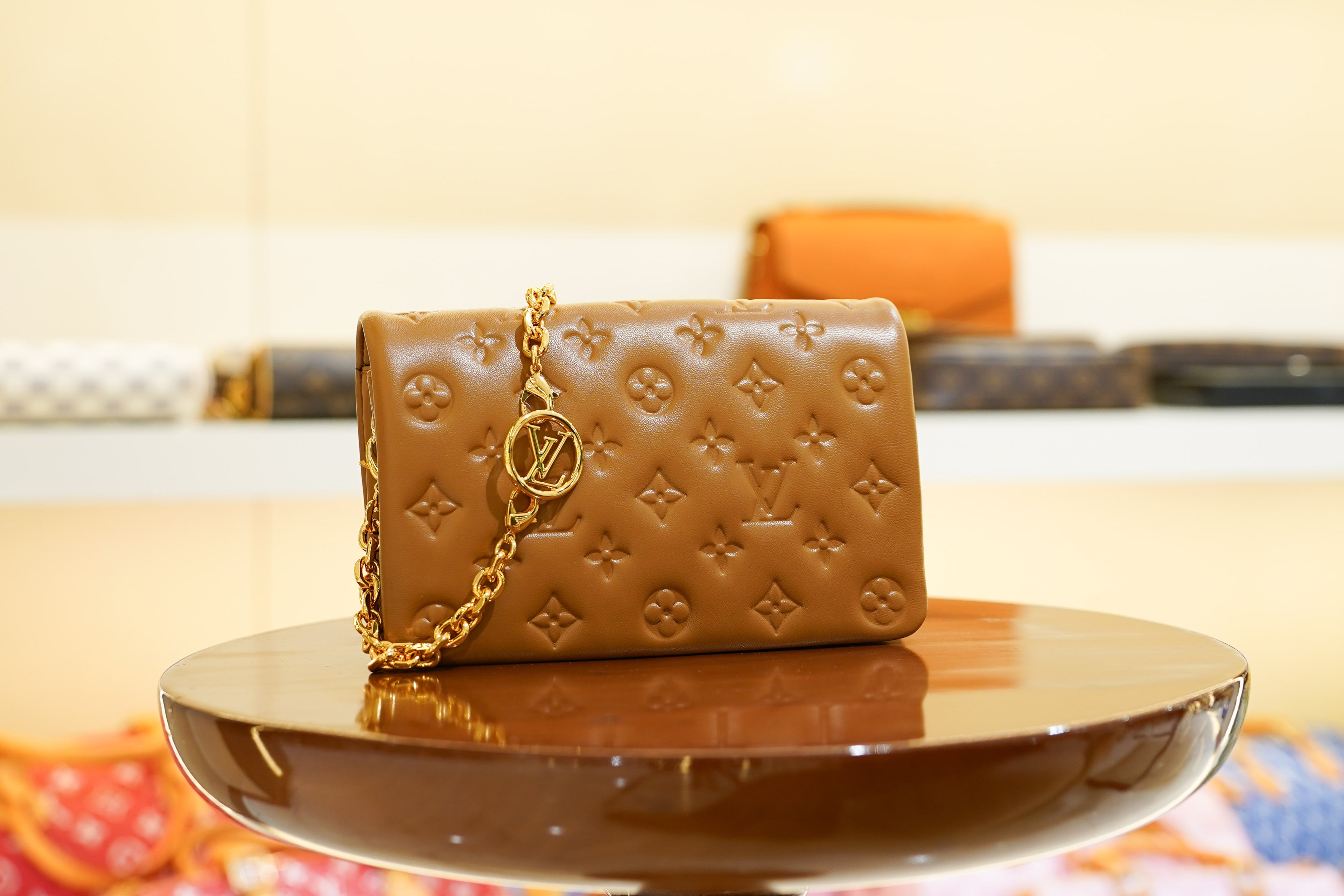 Louis Vuitton | Coussin-Mini – Leather – Brown – Gold Hardware