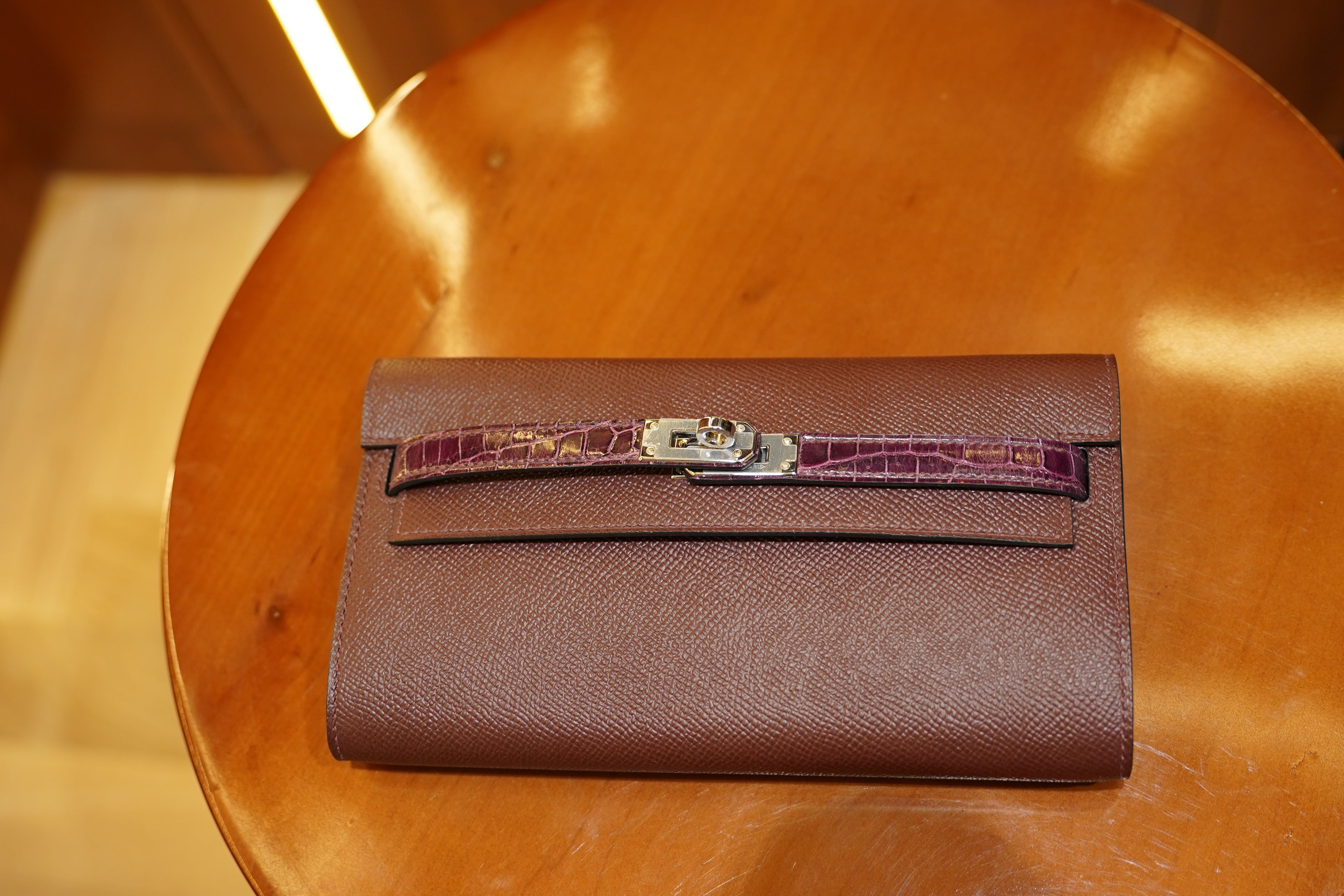 Hermes | Kelly To Go Wallet – Epsom – Brown – Gold Hardware