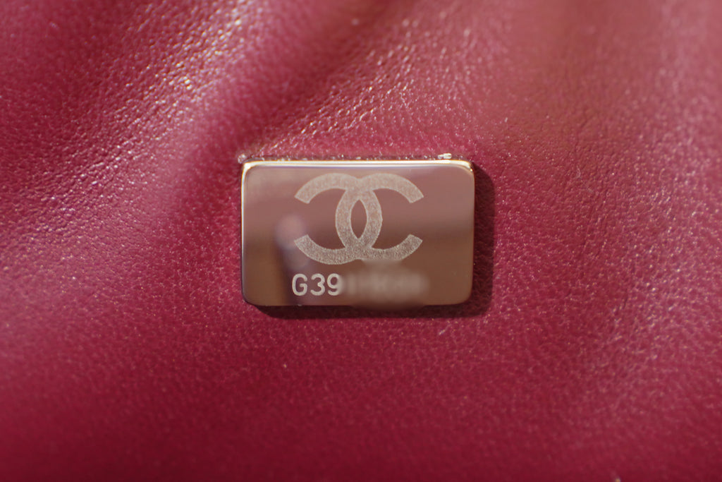 Chanel | Classic Flap Bag – Medium – Lambskin – Burgundy – Silver Hardware