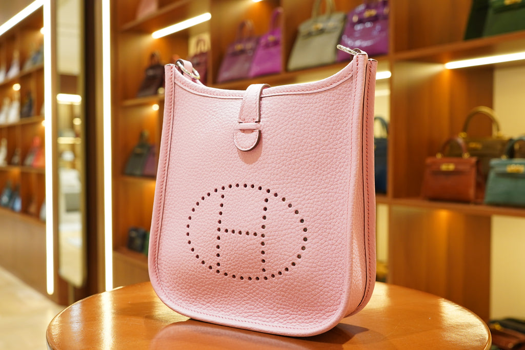 Hermes | Evelyne Small – Epsom – Pink – Silver Hardware
