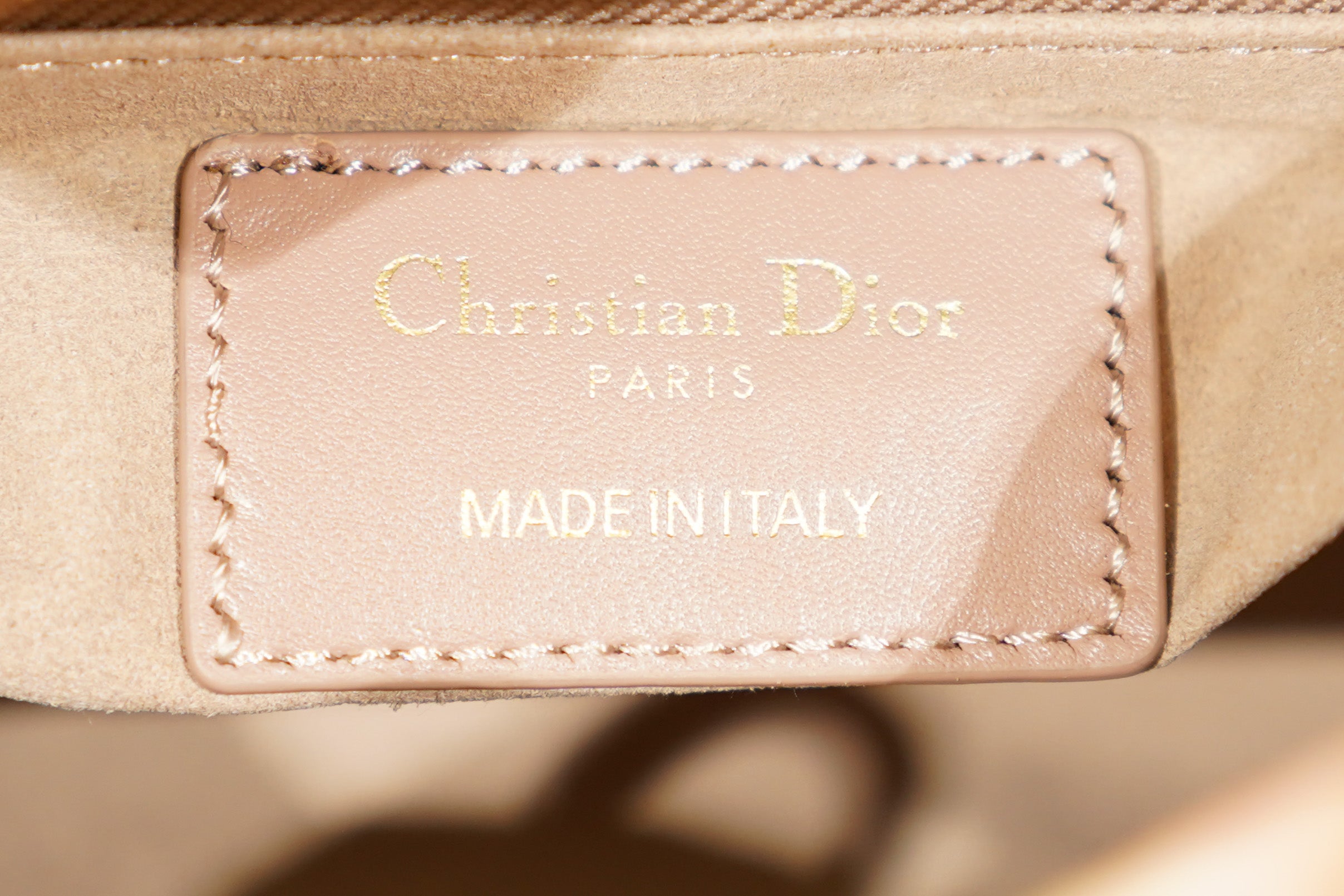 Dior | Lady Dior (Small) – Lambskin – Beige – Gold Hardware