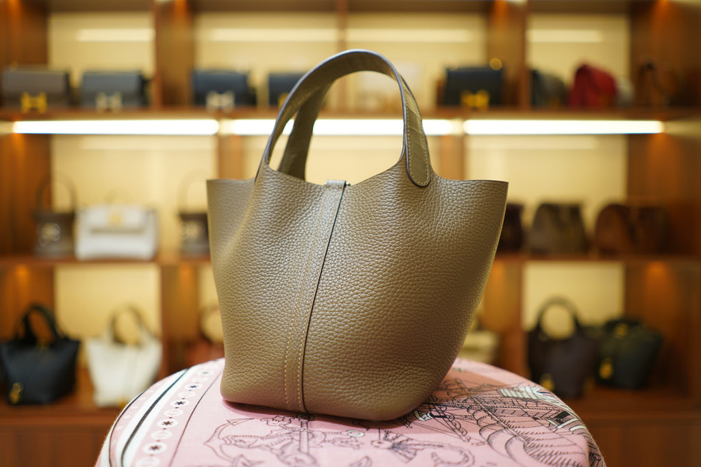 Hermes | Picotin Lock – Medium – Togo – Olive Green – Silver Hardware