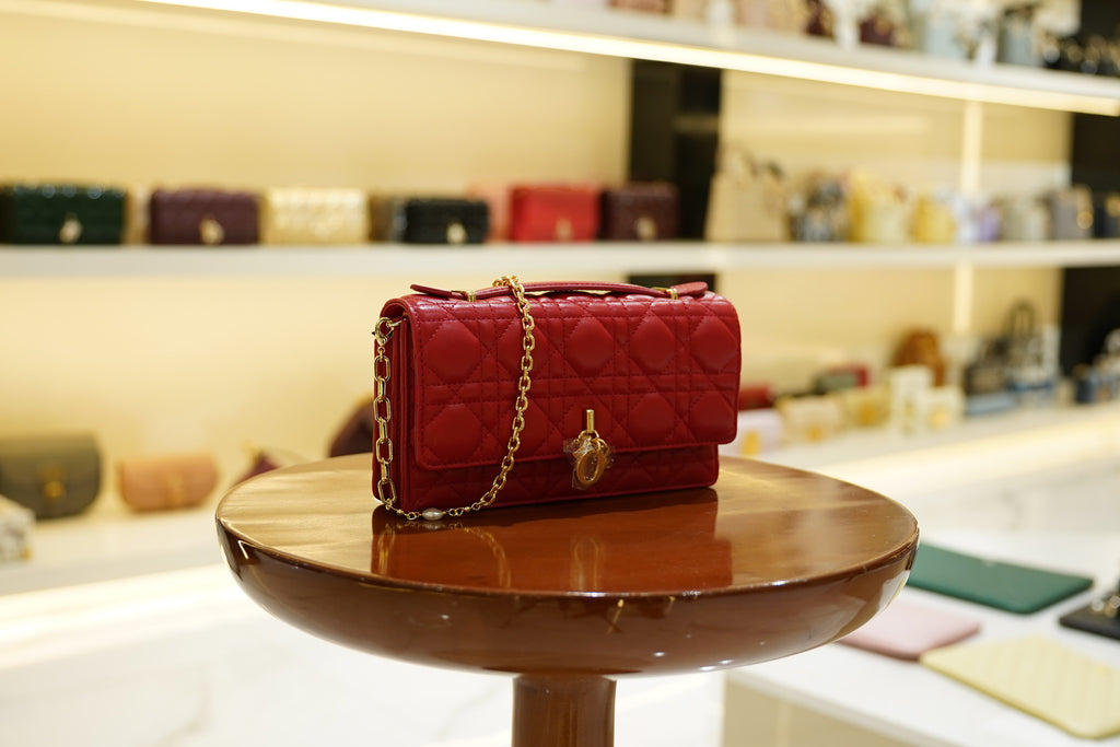 Dior | My Dior Mini Bag – Lambskin – Red – Gold Hardware