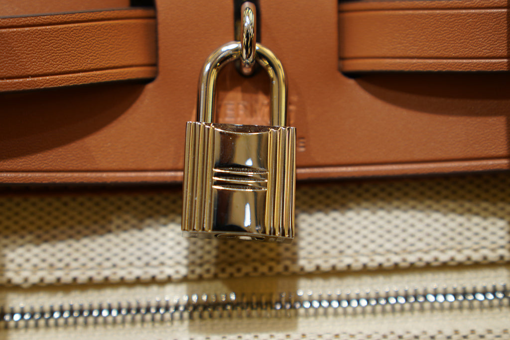 Hermes | Herbag Backpack – Canvas – Beige – Gold Hardware