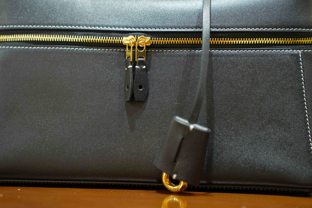 Loro Piana | Extra Bag L27 – Leather – Black – Gold Hardware