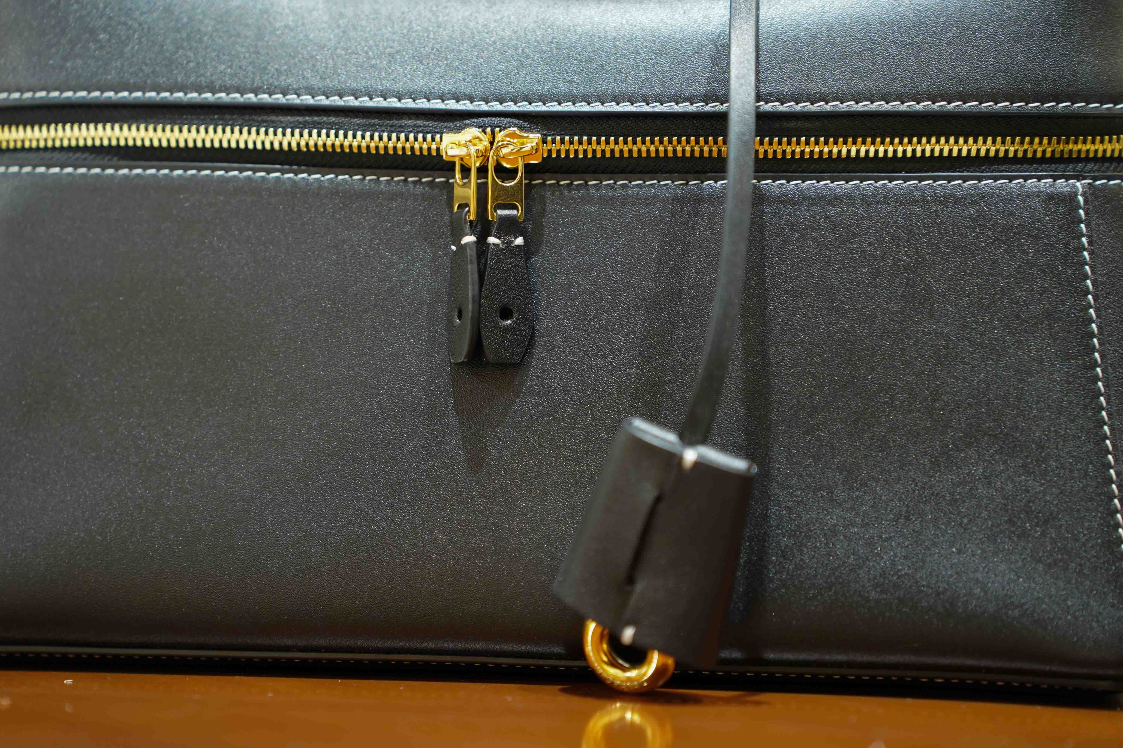 Loro Piana | Extra Bag L27 – Leather – Black – Gold Hardware