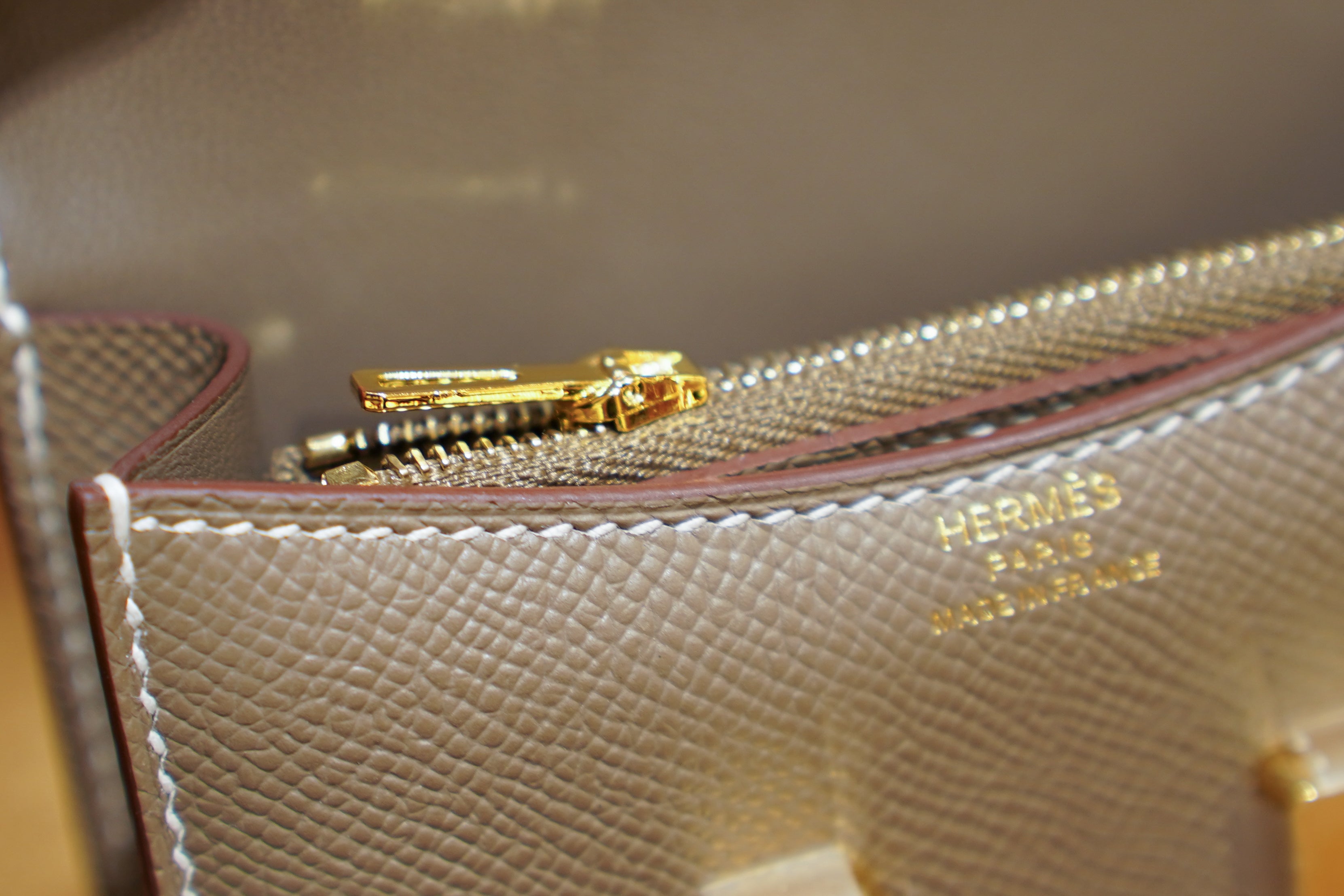 Hermes | Constance Slim Wallet – Epsom – Brown – Gold Hardware