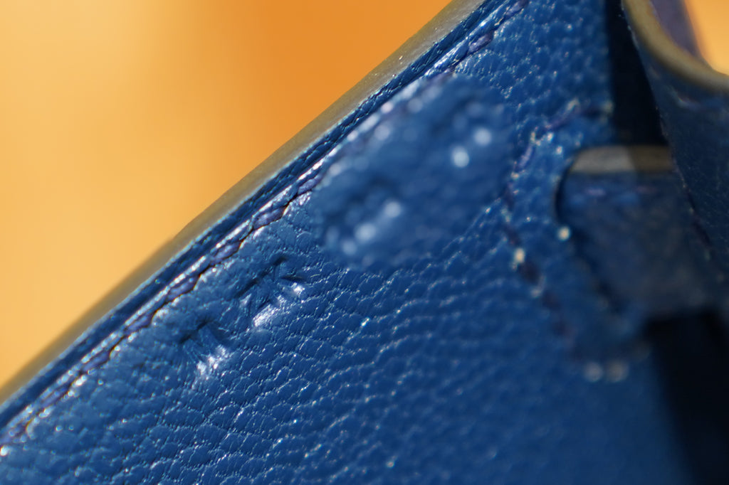 Hermes | Kelly Cut – Epsom – Blue – Gold Hardware