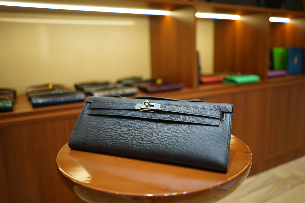 Hermes | Kelly Cut – Epsom – Black – Silver Hardware