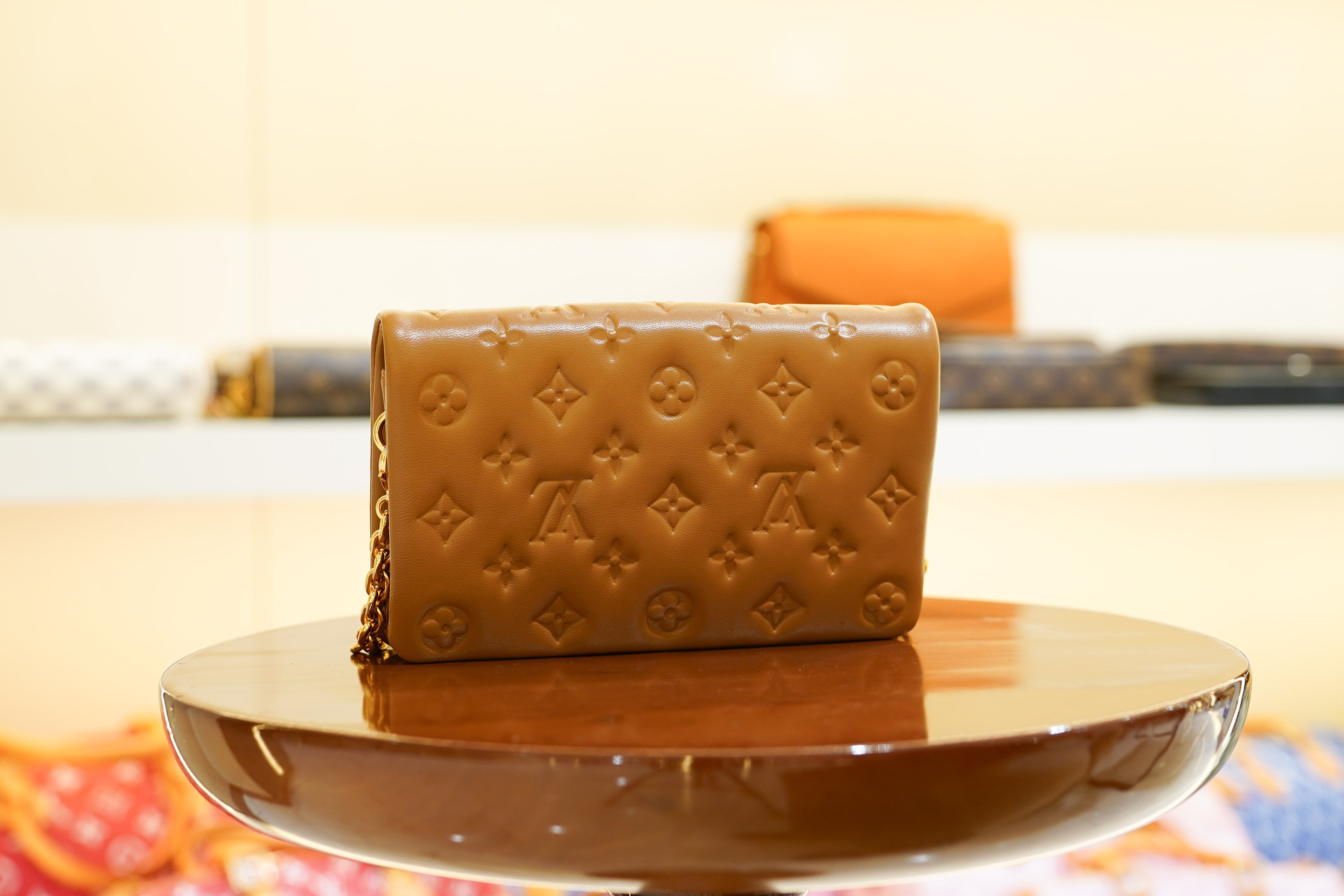 Louis Vuitton | Coussin-Mini – Leather – Brown – Gold Hardware