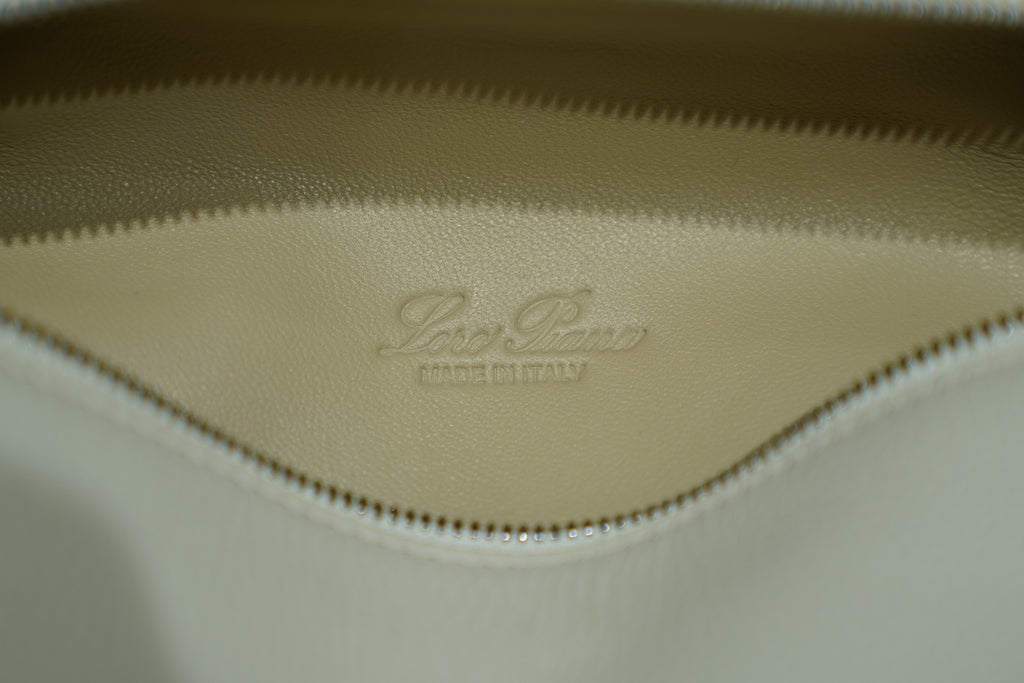 Loro Piana | Extra-Pocket-L19 – Leather – White – Silver Hardware