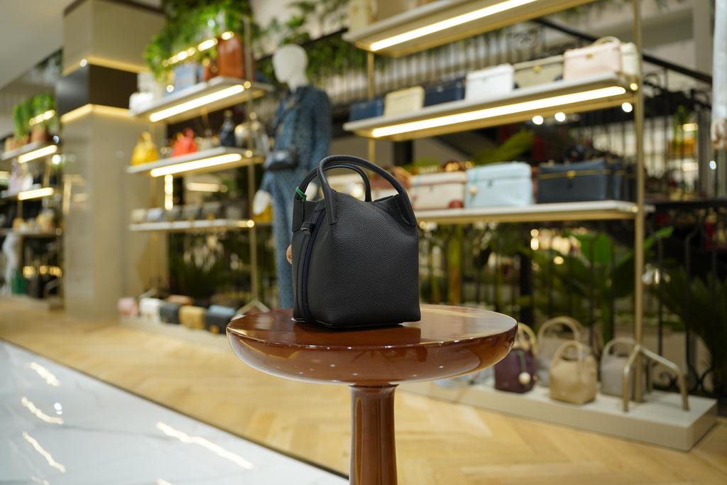Loro Piana | Bale Bag (Small) – Leather – Black – Gold Hardware