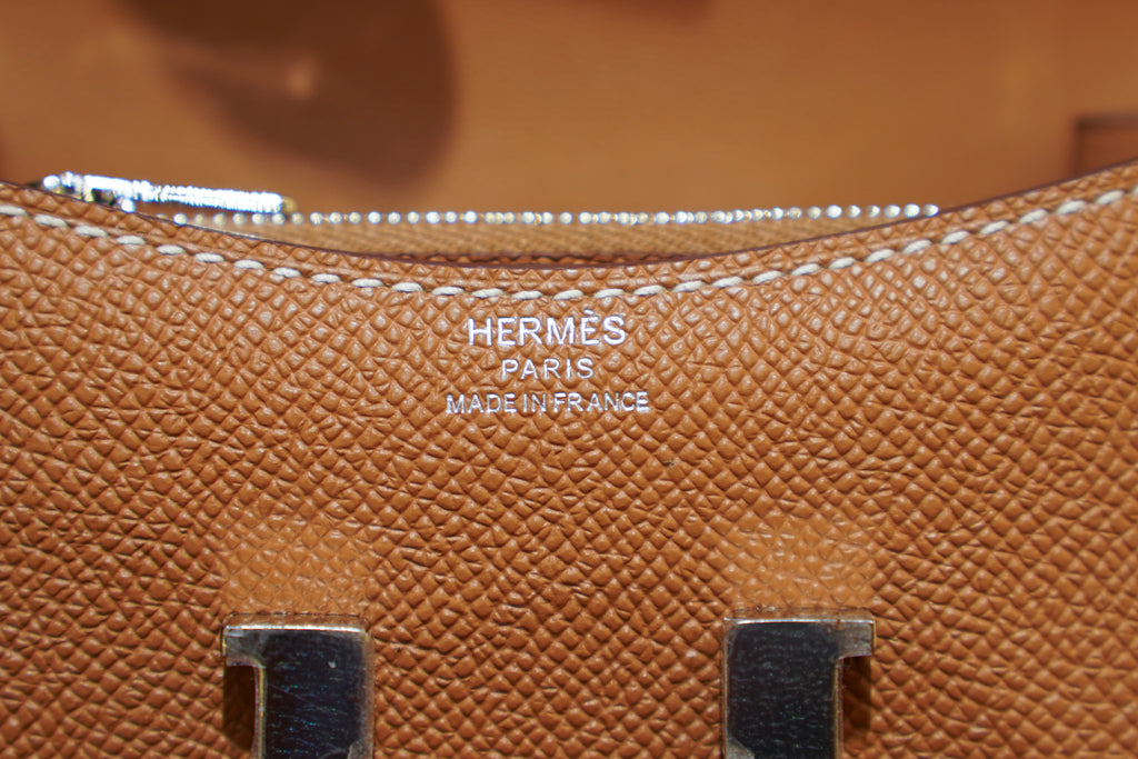Hermes | Constance Slim Wallet – Epsom – Brown – Silver Hardware