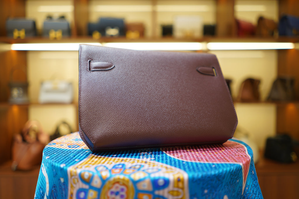 Hermes | Kelly Depeches 25 – Epsom – Brown – Gold Hardware