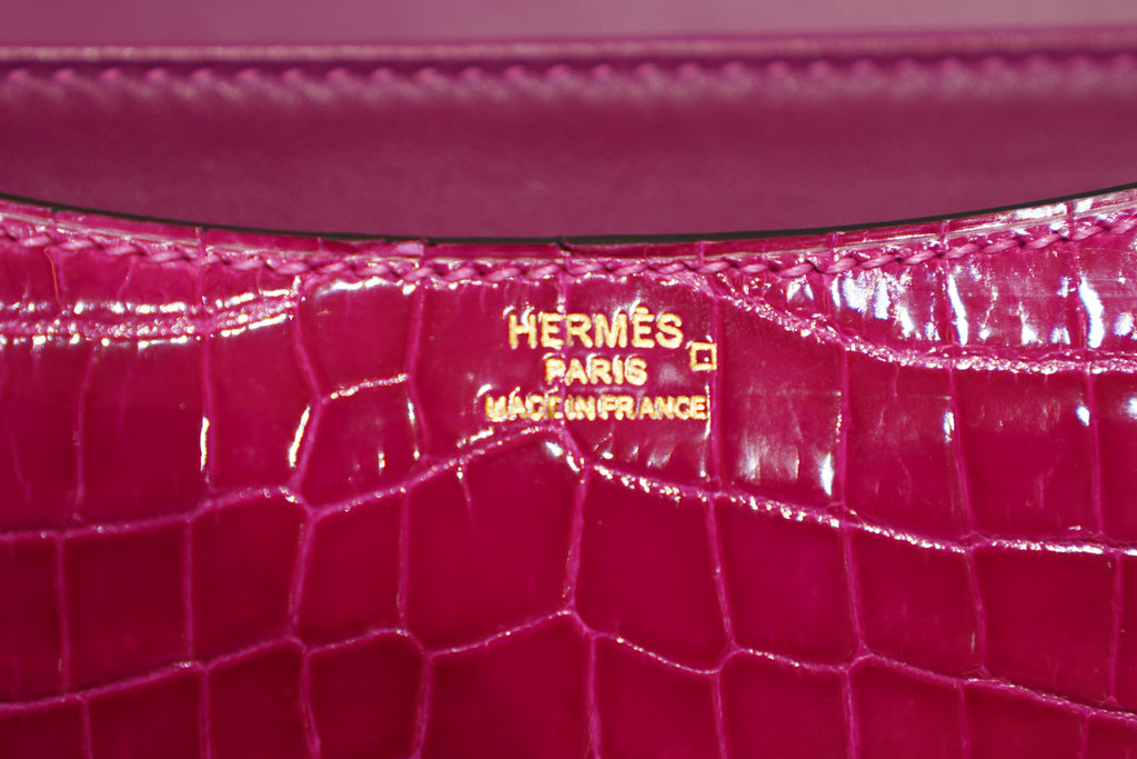 Hermes | Constance – Crocodile Leather – Pink – Gold Hardware