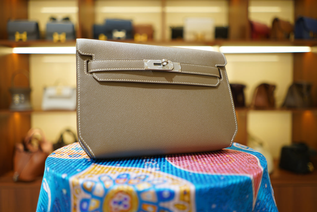 Hermes | Kelly Depeches 25 – Epsom – Beige – Silver Hardware