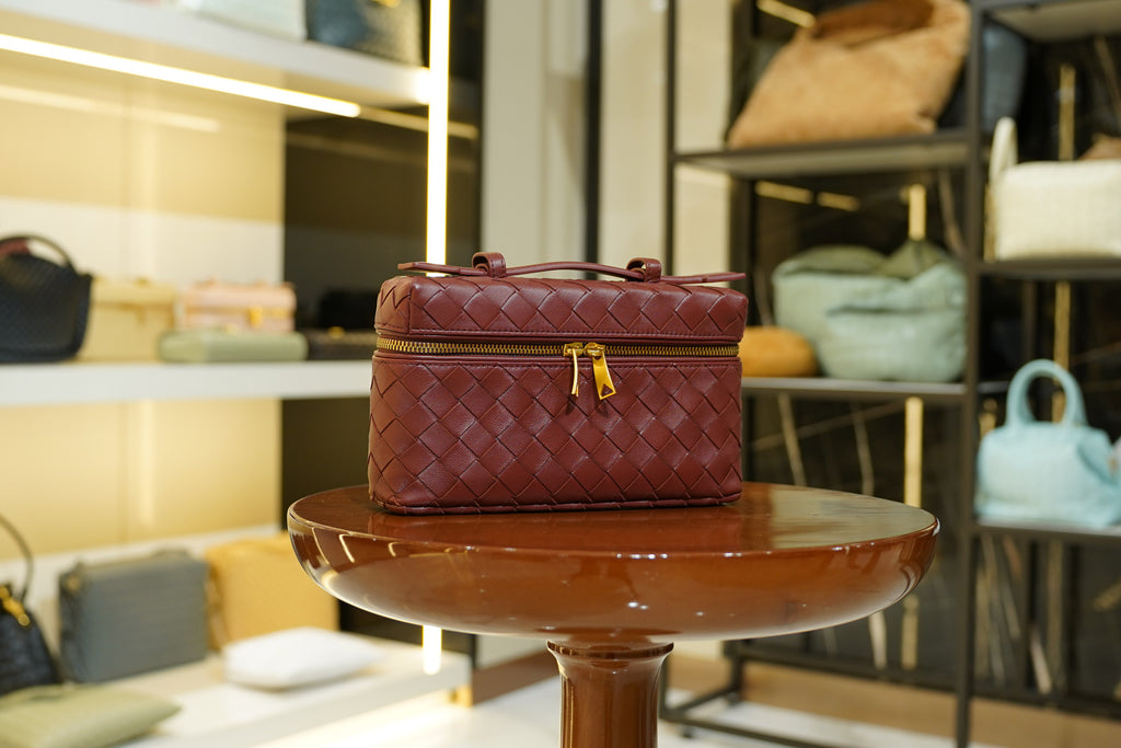 Bottega Veneta | Bang-Bang – Leather – Burgundy – Gold Hardware