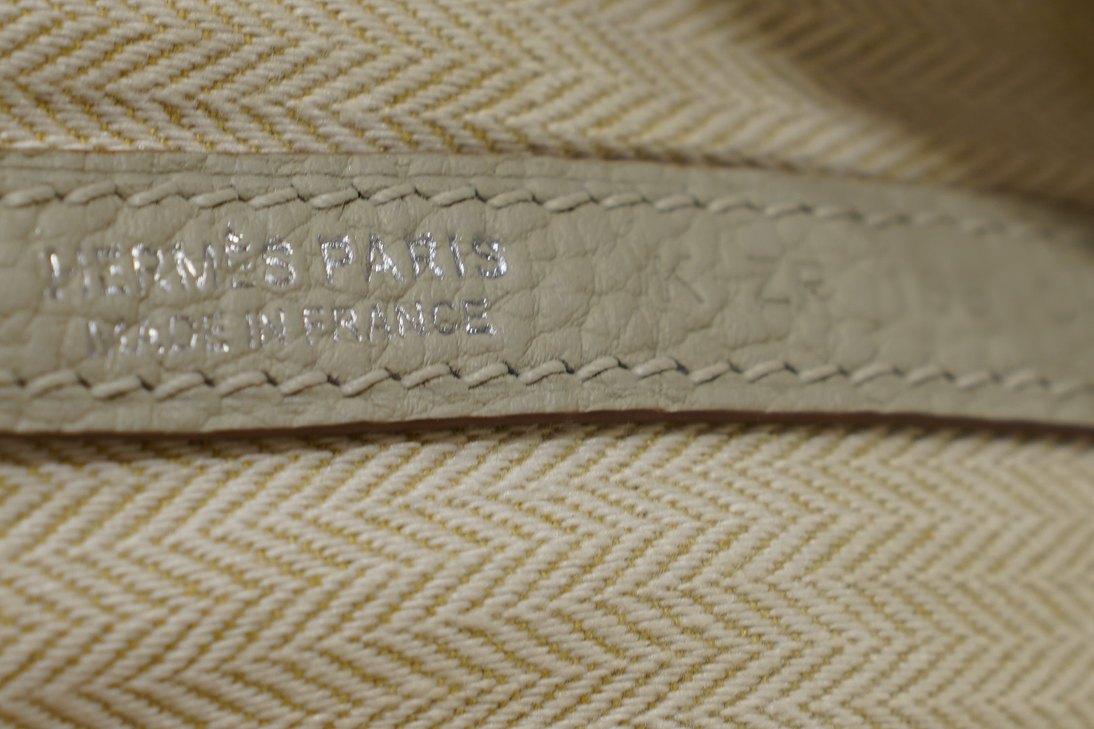 Hermes | Garden Party – Togo – White – Palladium Hardware