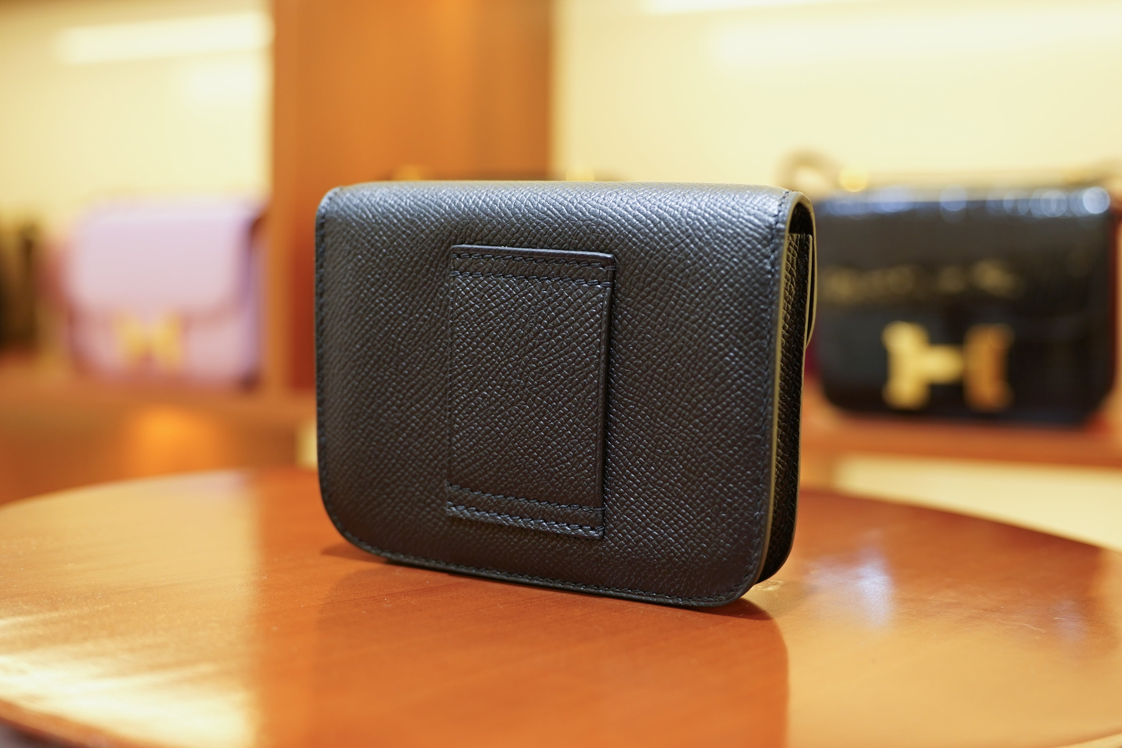 Hermes | Constance Slim Wallet – Epsom – Black – Gold Hardware
