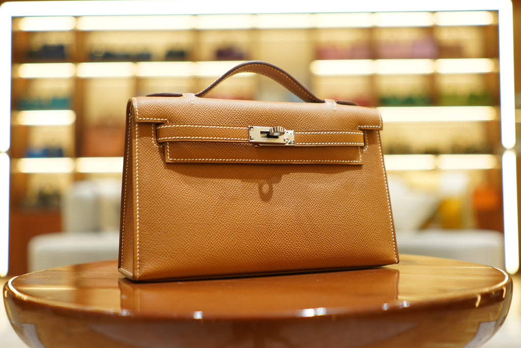 Hermes | Kelly Pochette – Epsom – Orange – Gold Hardware